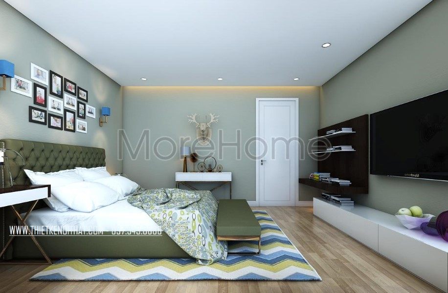 Thiết kế nội thất phòng ngủ biệt thự Vinhomes Riverside